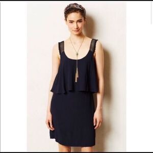 Anthropologie Navy Dress 